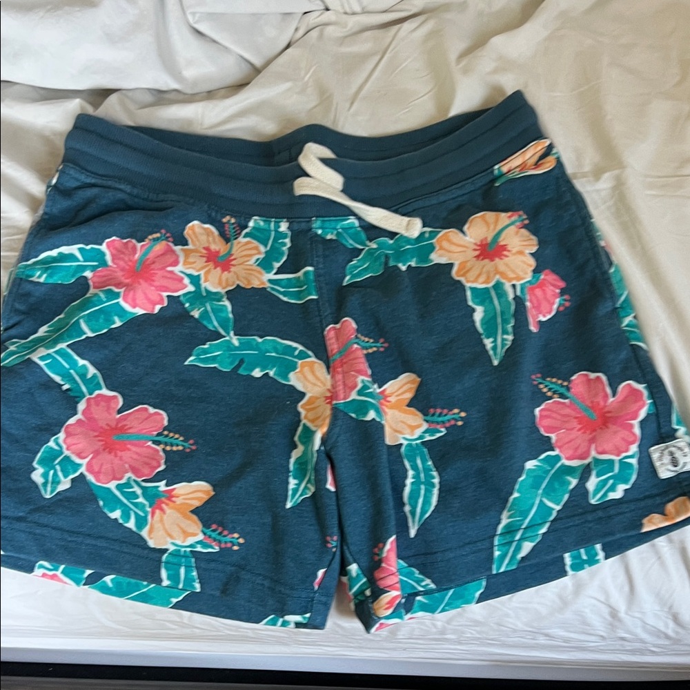 Chubbies Floral Athletic Shorts - Teal and Pink